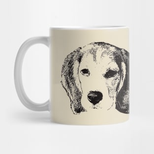 Beagle Puppy Face Design - A Beagle Christmas Gift Mug